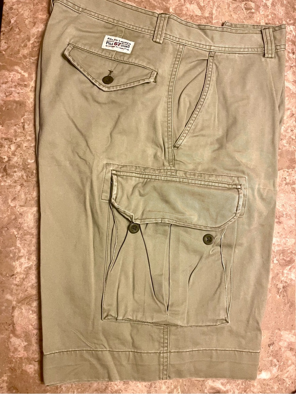 Polo by Ralph Lauren Men’s Tan Green Cargo Pants